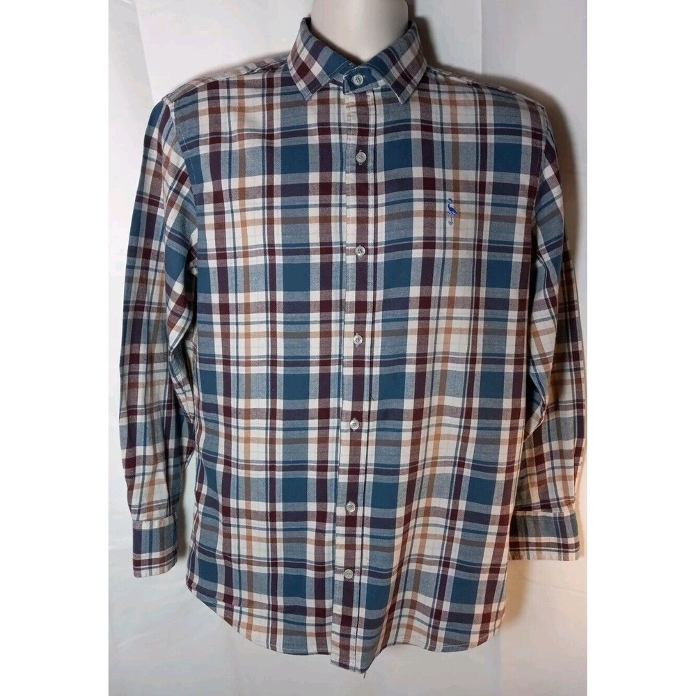 tailorbyrd mens Plaid Collared Longsleeve shirt Size medium